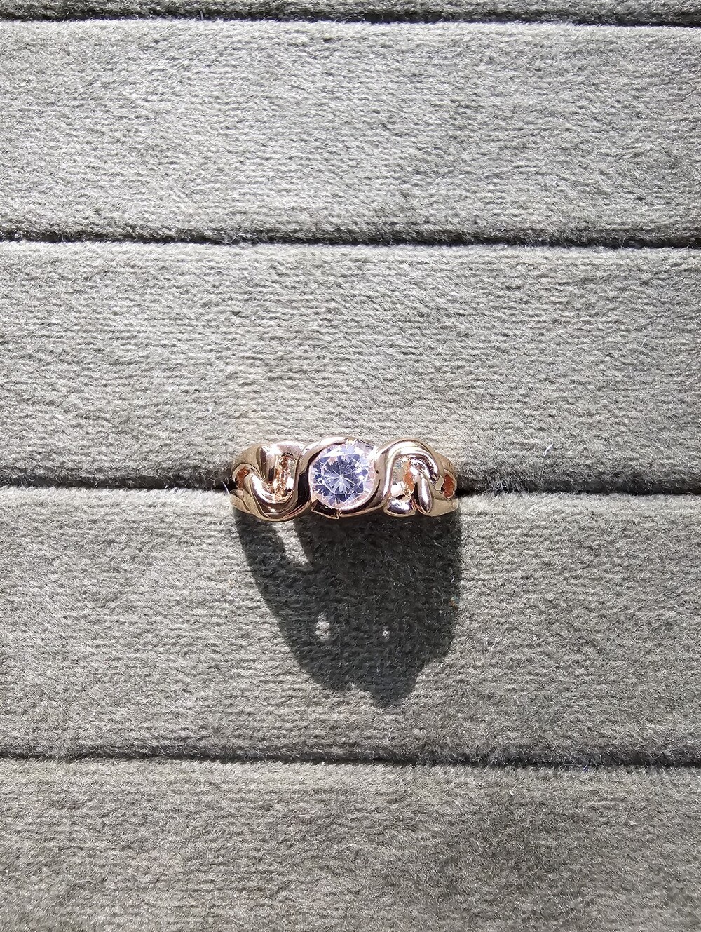 Vintage 18k Gold Plated Ring Size 8